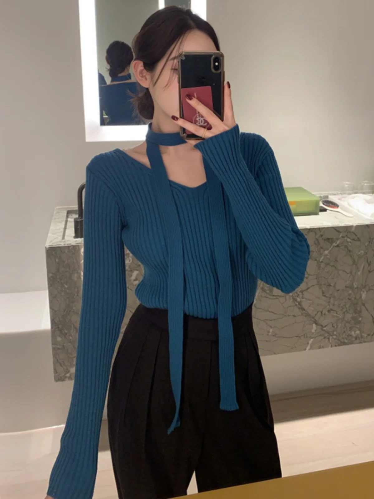 Chic Vintage Winter Knitted Sweater V-Ne Long Sve Slimming Base Layer Women's Faion Polyester Fiber Commute Sle
Chic Vintage Winter Knitted Sweater V-Ne Long Sve Slimming Base Layer Women's Faion Polyester Fiber Commute Sle
