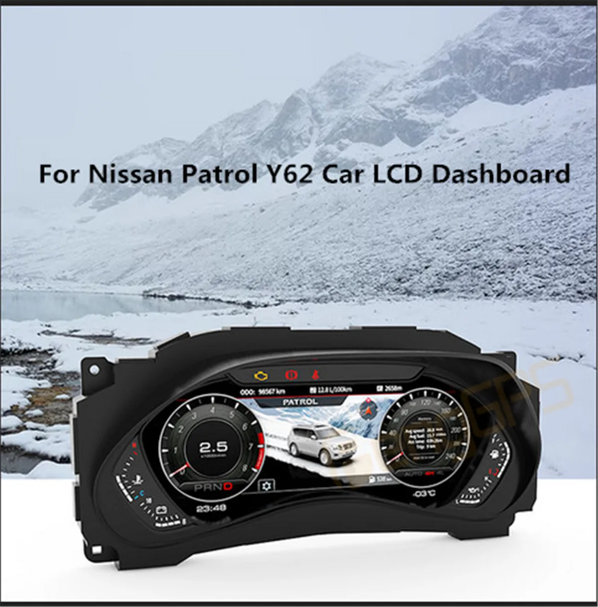 For Nissan Patrol Y62 Car LCD Dashboard Player Digital Cluster Instrument Panel Multifunctional Speedometer Head unit
For Nissan Patrol Y62 Car LCD Dashboard Player Digital Cluster Instrument Panel Multifunctional Speedometer Head unit