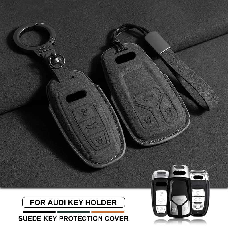 Suede Car Key Case Cover Shell For Audi A3 B9 A6 C8 A7 S7 A8 D5 S8 Q5 Q7 Q8 SQ8 TT E-tron RS6 RS7 Protector Keychain Accessories
Suede Car Key Case Cover Shell For Audi A3 B9 A6 C8 A7 S7 A8 D5 S8 Q5 Q7 Q8 SQ8 TT E-tron RS6 RS7 Protector Keychain Accessories