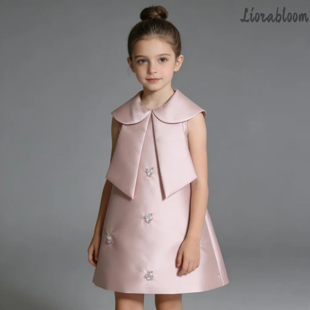 Custom-Made Girls' Flower Girl Dress Pink A-Line Gown Adorned Pearls Flower Girl Dress Layered Party Evening Gown
Custom-Made Girls' Flower Girl Dress Pink A-Line Gown Adorned Pearls Flower Girl Dress Layered Party Evening Gown