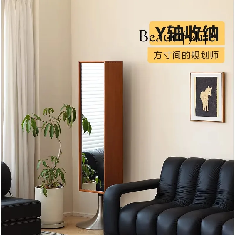 Solid Wood Rotatable Full Body Home Standing Dressing Magazine Cabinet Bookcase Storage Floor Mirror
Solid Wood Rotatable Full Body Home Standing Dressing Magazine Cabinet Bookcase Storage Floor Mirror