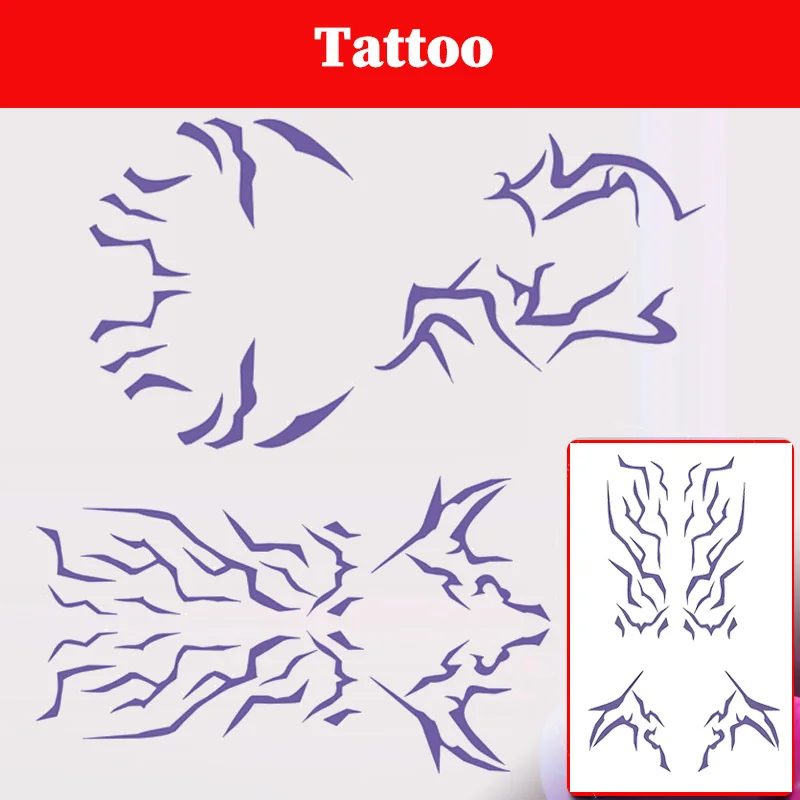RRummmi Jiinnu Tattoo sticker Cosplay Devil Costume Accessories Purple Arms Tattoo Evil Marks Gift Halloween Suit Props
RRummmi Jiinnu Tattoo sticker Cosplay Devil Costume Accessories Purple Arms Tattoo Evil Marks Gift Halloween Suit Props