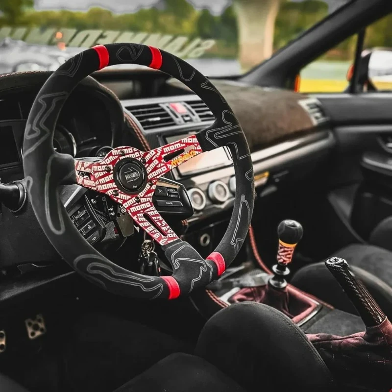 14Inch Deep Dish MOMO Ultra Steering Wheel Car Rally Racing Suede Leather JDM Steering Wheel Volantes for VW HONDA TOYOTA BMW
14Inch Deep Dish MOMO Ultra Steering Wheel Car Rally Racing Suede Leather JDM Steering Wheel Volantes for VW HONDA TOYOTA BMW