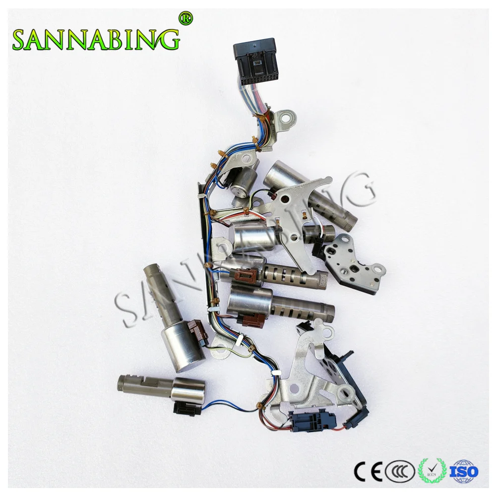 Original FW6A-EL FW6AEL Solenoid Transmission Valve Body With Wiring Harness Manifold oil Pressure Sensor Switch For Mazda.
Original FW6A-EL FW6AEL Solenoid Transmission Valve Body With Wiring Harness Manifold oil Pressure Sensor Switch For Mazda.