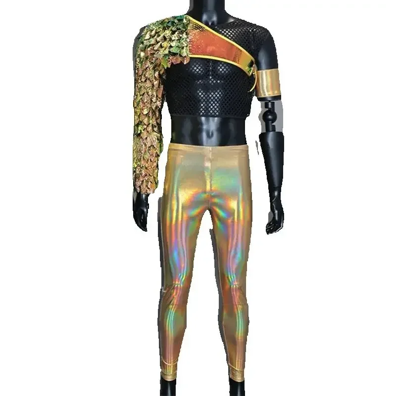 Rave Outfit Women Pole Dance Scale Bodysuit Muscle Man Gogo Dance Wear Stage Performance performer costume
Rave Outfit Women Pole Dance Scale Bodysuit Muscle Man Gogo Dance Wear Stage Performance performer costume