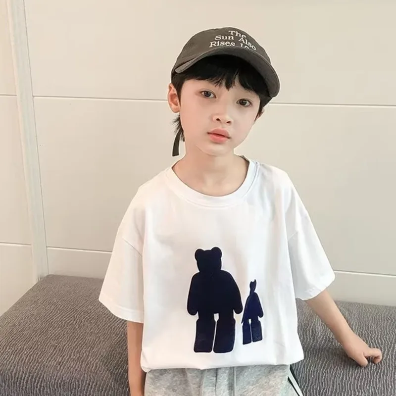Children's Summer Clothing Boys Short Sleeved T-shirt New Summer Letter Print Children's Half Sleeved Baby Top
Children's Summer Clothing Boys Short Sleeved T-shirt New Summer Letter Print Children's Half Sleeved Baby Top