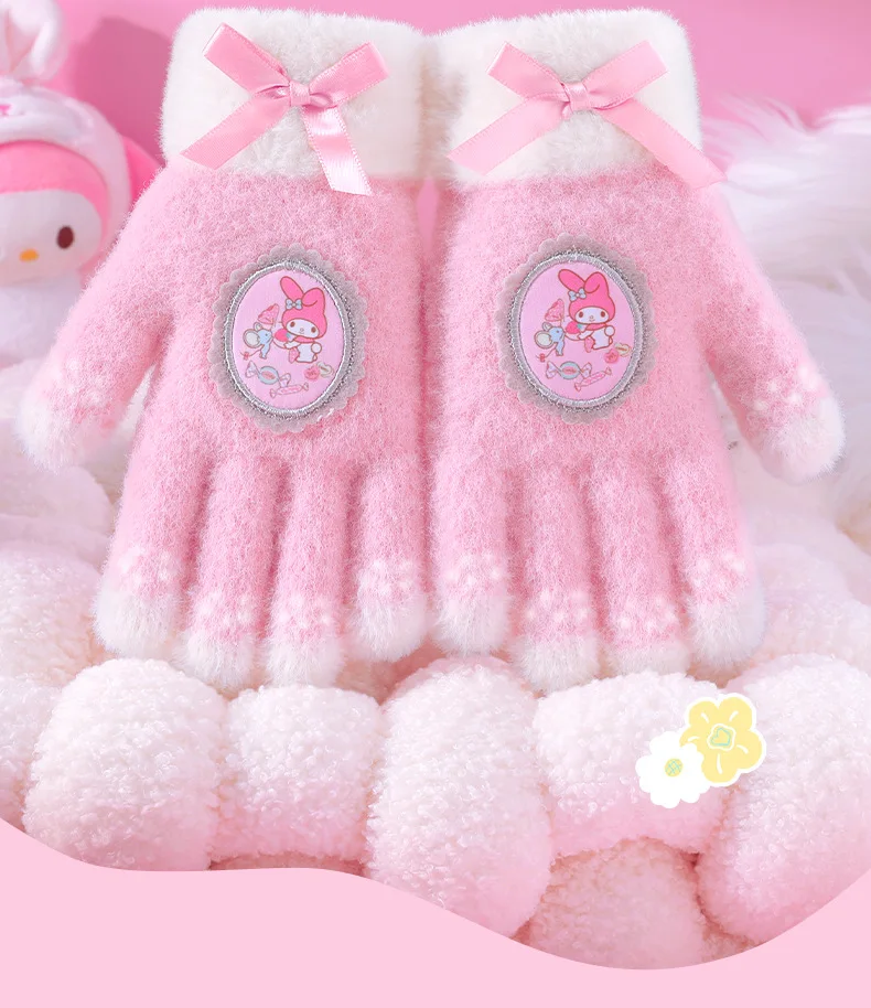 My Melody Girl Gloves Autumn Winter New Keep Warm Kawaii Cartoon Velvet Thicken Knitting Cute Hello Kitty's Anime Figure
My Melody Girl Gloves Autumn Winter New Keep Warm Kawaii Cartoon Velvet Thicken Knitting Cute Hello Kitty's Anime Figure