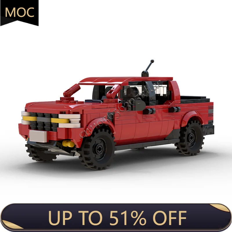 466 детали MOC городской автомобиль красный внедорожный пикап модель технологии строительные блоки креативные детские игрушки удивленные подарки на Хэллоуин
466 детали MOC городской автомобиль красный внедорожный пикап модель технологии строительные блоки креативные детские игрушки удивленные подарки на Хэллоуин