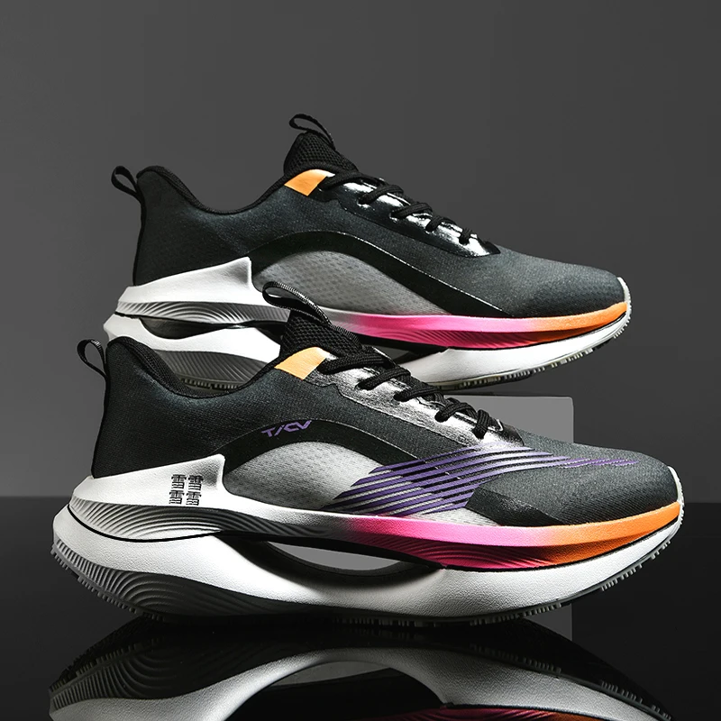 Мужские кроссовки для бега, амортизирующие профессиональные спортивные кроссовки, дышащие сетчатые теннисные туфли, модные кроссовки для пар для мужчин и женщин 
Мужские кроссовки для бега, амортизирующие профессиональные спортивные кроссовки, дышащие сетчатые теннисные туфли, модные кроссовки для пар для мужчин и женщин