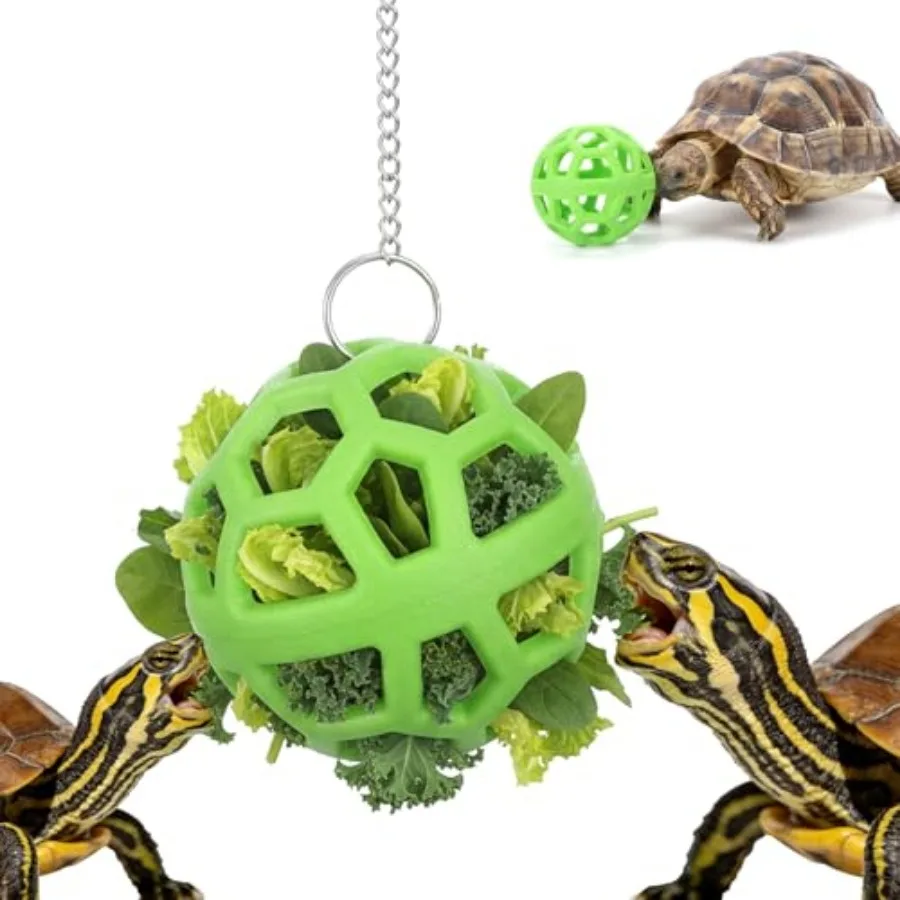 Turtle Toys for Aquatic Turtles, Tortoise Treat Foraging Toy Hanging Feeder Ball for Aquatic Turtle Tank Habitat Accessories
Turtle Toys for Aquatic Turtles, Tortoise Treat Foraging Toy Hanging Feeder Ball for Aquatic Turtle Tank Habitat Accessories