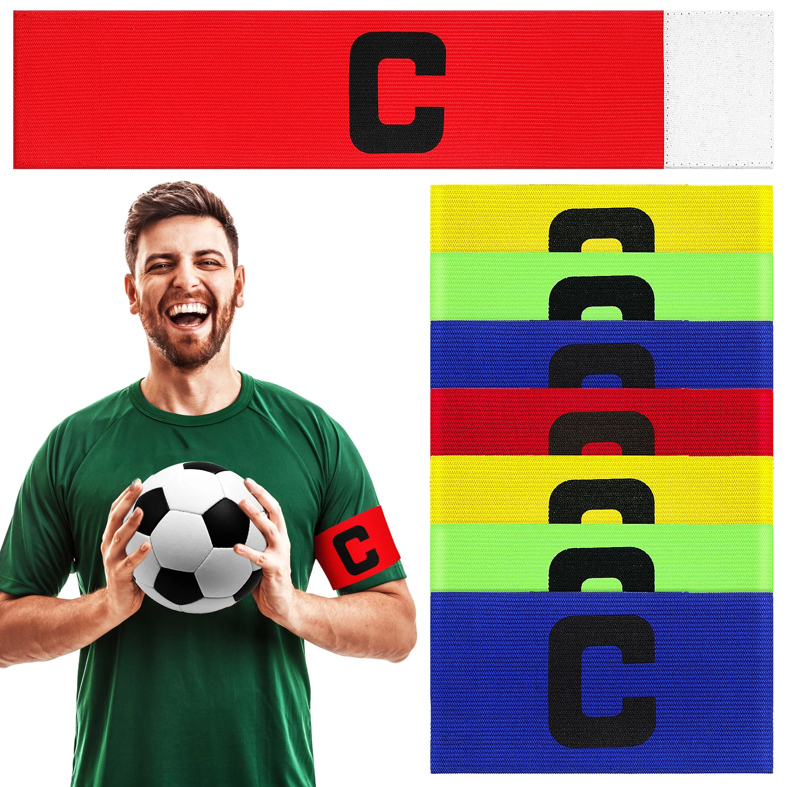 8 pcs Football Armband Captain Mark Bands Elastic Sports Arm Band For Soccer Basketball Baseball Team Leaders Wear-Resistant
8 pcs Football Armband Captain Mark Bands Elastic Sports Arm Band For Soccer Basketball Baseball Team Leaders Wear-Resistant