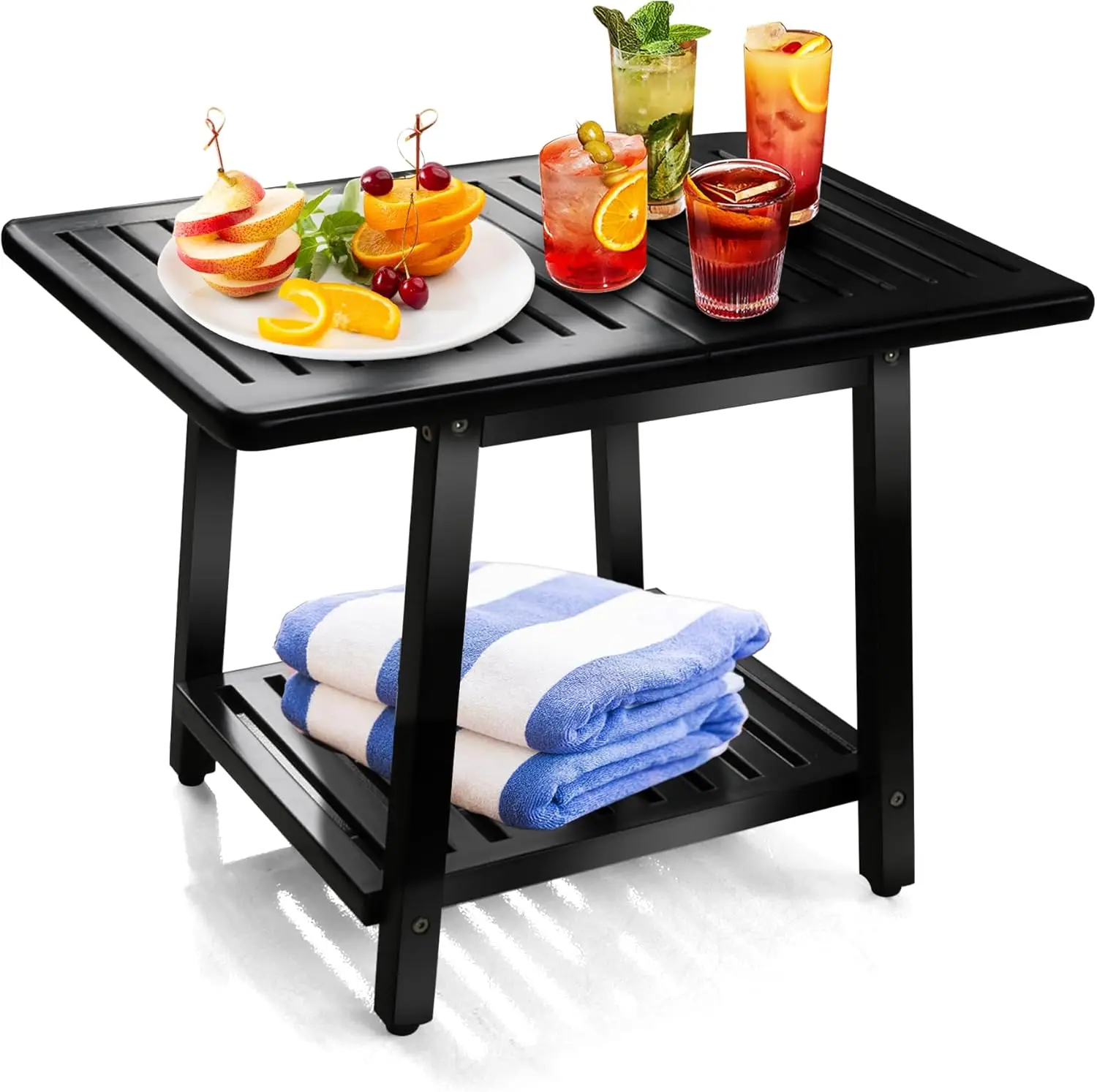 Acacia 24 Hes Outdoor Side Table, 2-Tier Sturdy Patio, End Table Weather Resistant, Strong Stability Side Table For Patio,
Acacia 24 Hes Outdoor Side Table, 2-Tier Sturdy Patio, End Table Weather Resistant, Strong Stability Side Table For Patio,