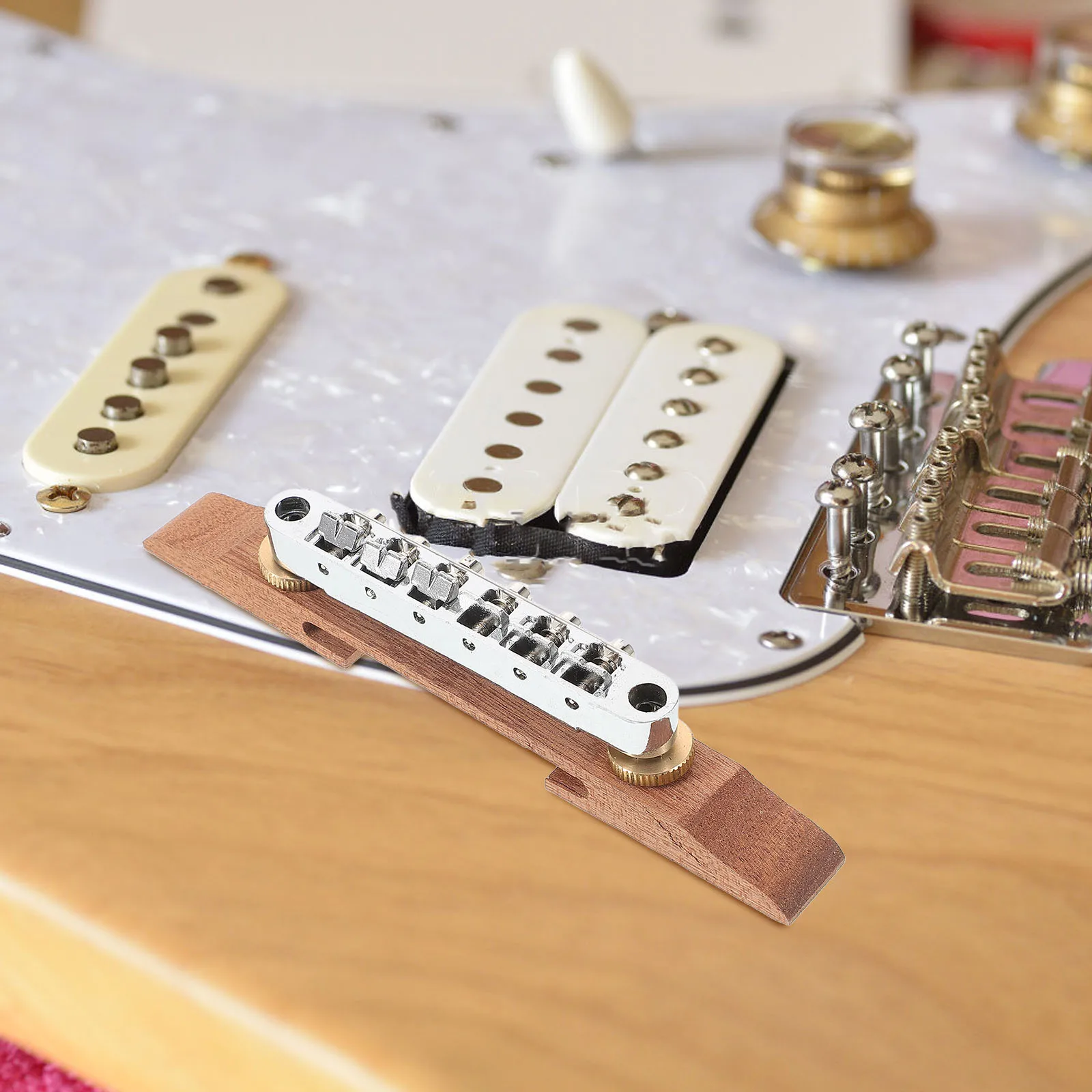 Electric Guitar Bridge Daily Use Replacement Classical Accessory Indoor Part Wood Block
Electric Guitar Bridge Daily Use Replacement Classical Accessory Indoor Part Wood Block
