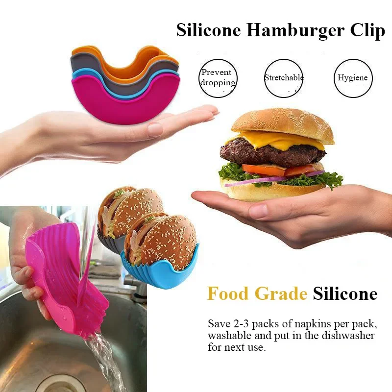 Reusable Burger Holder Hamburger Tools Fixed Rack Holder Silicone Shelf Storage Kitchen Accessories
Reusable Burger Holder Hamburger Tools Fixed Rack Holder Silicone Shelf Storage Kitchen Accessories