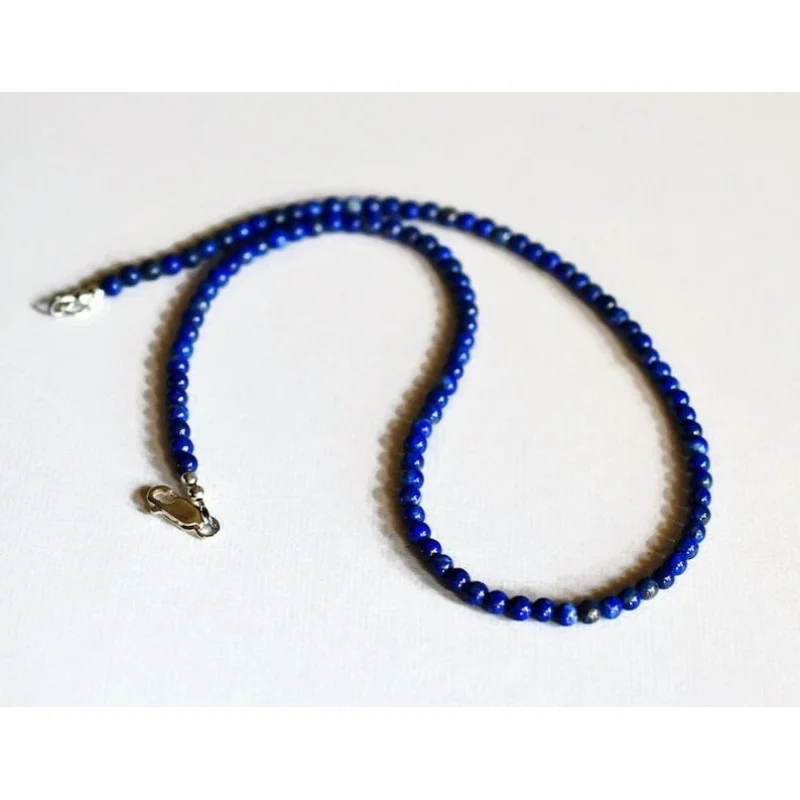 A++ Natural Lapis Lazuli Smooth Round 4-6MM Gemstone Beads Handmade Necklace 18"
A++ Natural Lapis Lazuli Smooth Round 4-6MM Gemstone Beads Handmade Necklace 18"
