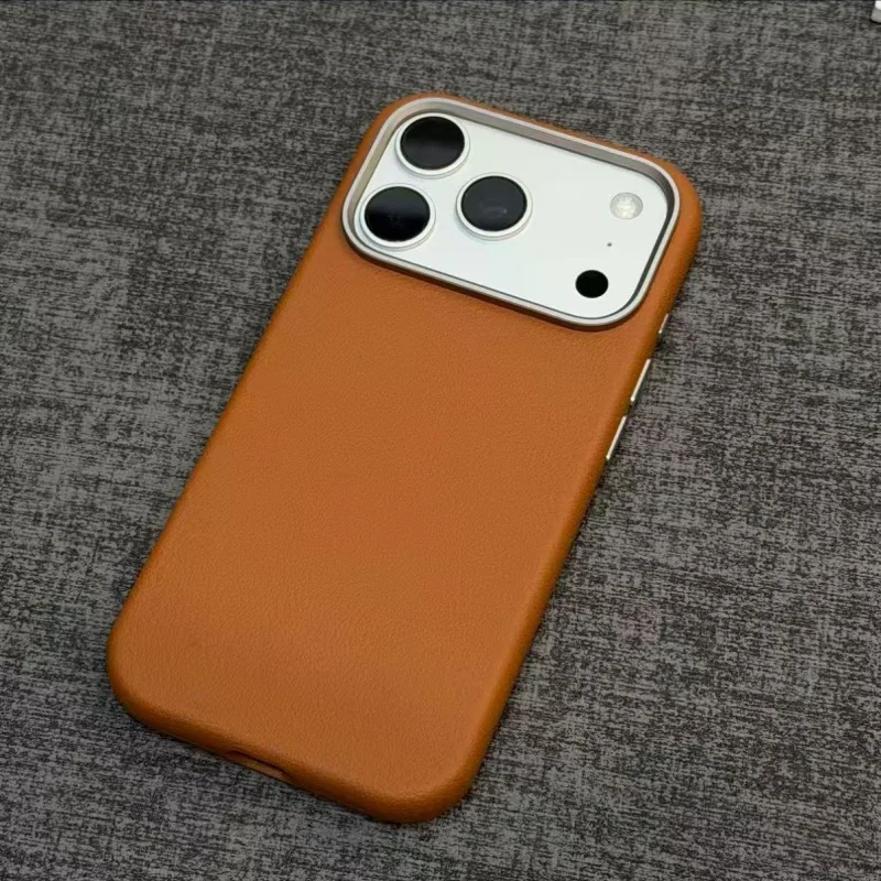 Luxury Alloy Lens Frame PU Leather Magnetic Phone Case For iPhone 15 16 17 Pro Max For Magsafe Wireless Charging ShockproofCover
Luxury Alloy Lens Frame PU Leather Magnetic Phone Case For iPhone 15 16 17 Pro Max For Magsafe Wireless Charging ShockproofCover