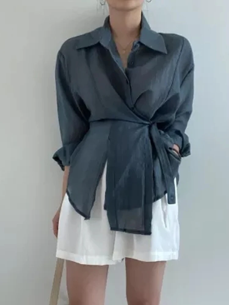 White Long Sve irt Women's Light Maturi Sle Waist Cinched Top Faion Design Sensation Autumn New Arrival Korean Ver...
White Long Sve irt Women's Light Maturi Sle Waist Cinched Top Faion Design Sensation Autumn New Arrival Korean Ver...