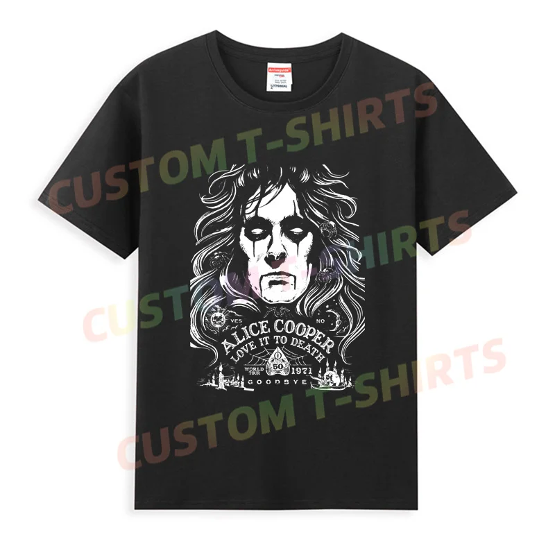 2024 Hot Sale Summer 100% Cotton Alice Cooper 'Love It To Death' Metal Rock Heavy T Shirt Men Tee Hip Hop Streetwear T-shirt
2024 Hot Sale Summer 100% Cotton Alice Cooper 'Love It To Death' Metal Rock Heavy T Shirt Men Tee Hip Hop Streetwear T-shirt