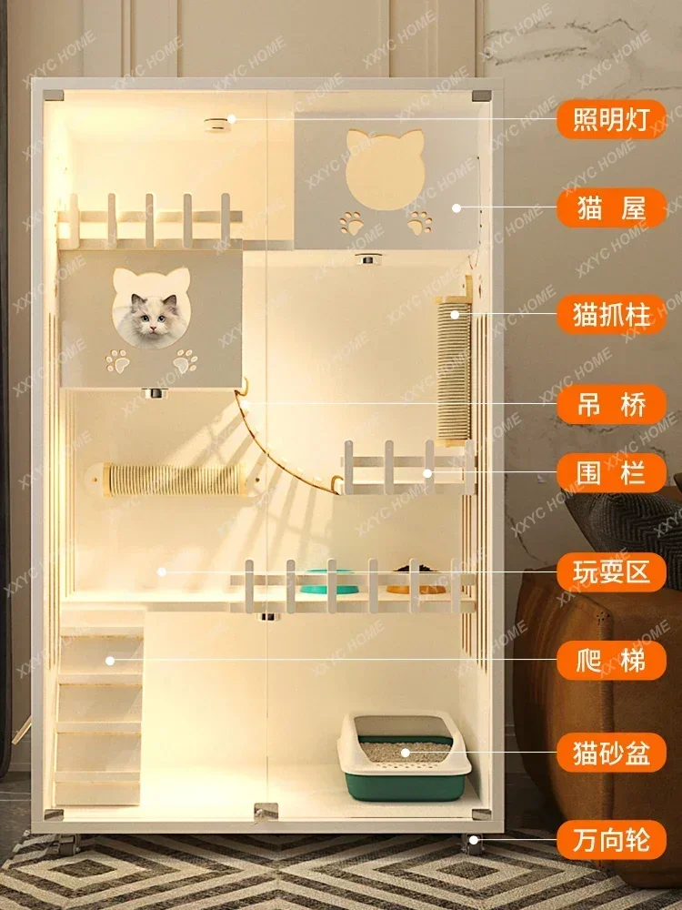 Шкаф для кошек из цельного дерева не крыет площади катерии Cat House Супер большая свободная комнатная клетка с гнездом
Шкаф для кошек из цельного дерева не крыет площади катерии Cat House Супер большая свободная комнатная клетка с гнездом