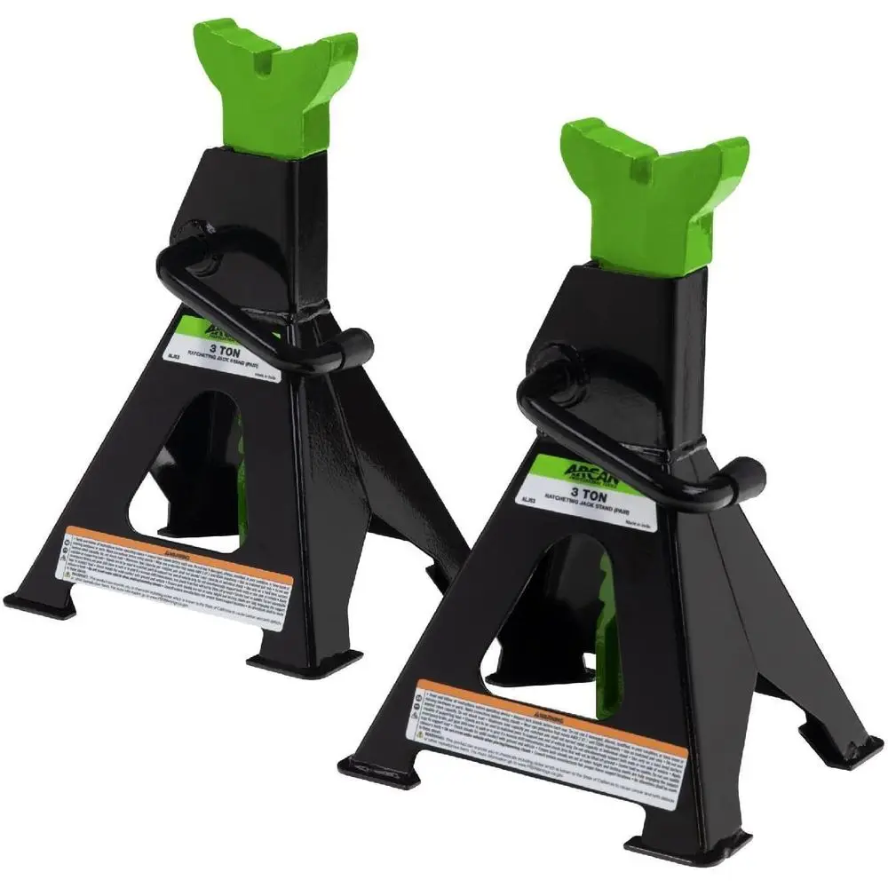 2-Piece 3-Ton Capacity Ratcheting Jack Stands
2-Piece 3-Ton Capacity Ratcheting Jack Stands