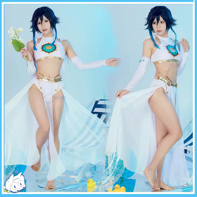 Game Genshin Impact Venti Gold Cosplay Costume Women Sexy Swimsuit Angel Wing Outfit 2023 Summer New Anime Party White Swimwear
Game Genshin Impact Venti Gold Cosplay Costume Women Sexy Swimsuit Angel Wing Outfit 2023 Summer New Anime Party White Swimwear
