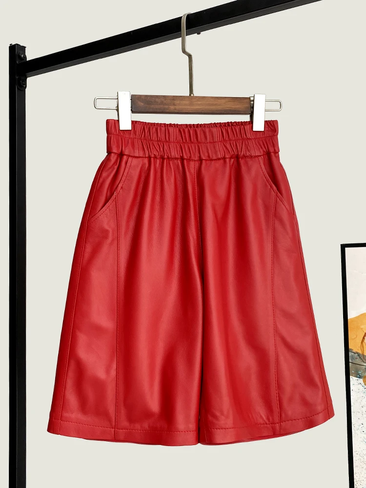 Winter New High Quality Genuine Real Leather Pants Women's Fashionable All-Match Cropped Loose Wide-Leg Waist Mid-Length
Winter New High Quality Genuine Real Leather Pants Women's Fashionable All-Match Cropped Loose Wide-Leg Waist Mid-Length