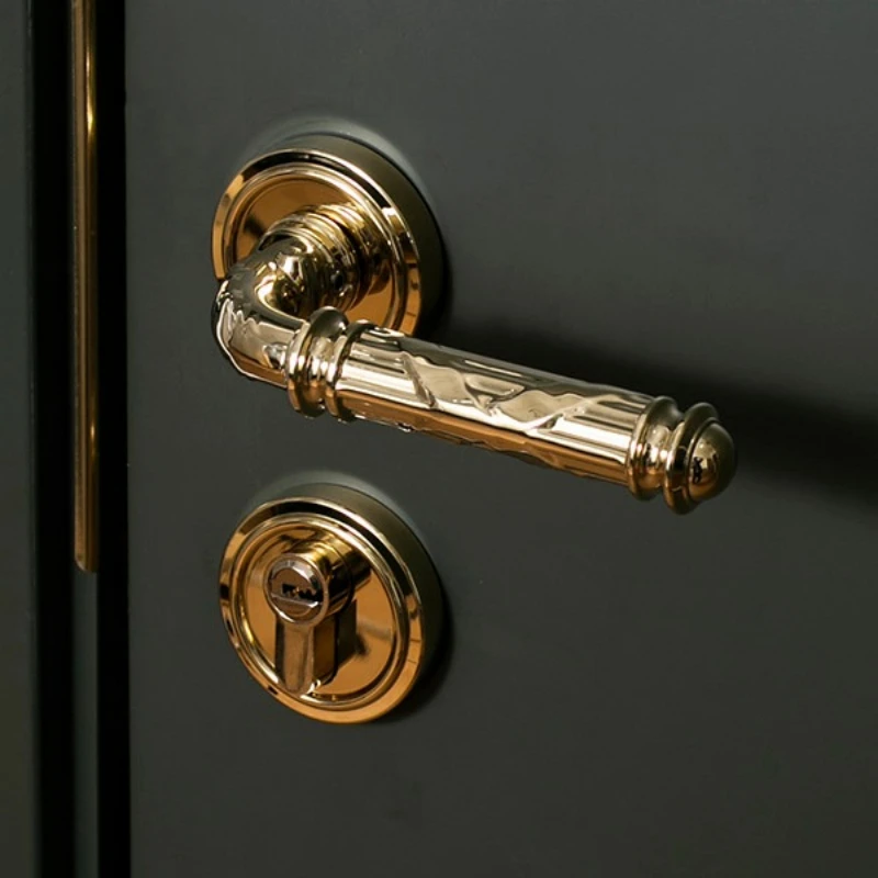 Luxury Golden Bedroom Door Lock Polished Gold Knob Handle Classic European Interior Lock Premium Quality Privacy Door Handle
Luxury Golden Bedroom Door Lock Polished Gold Knob Handle Classic European Interior Lock Premium Quality Privacy Door Handle