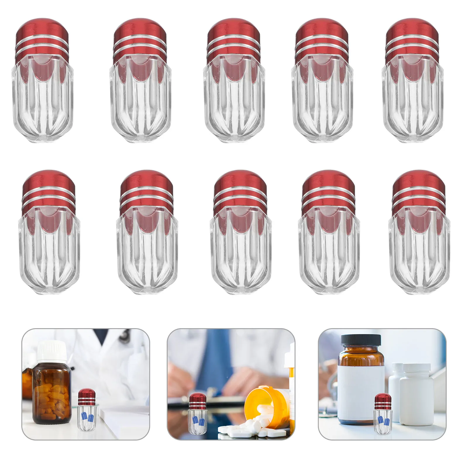 30Pcs Clear Plastic Mini Pill Organizers Portable Travel Capsule Storage Bottles Secure Lids Compact Medication Containers
30Pcs Clear Plastic Mini Pill Organizers Portable Travel Capsule Storage Bottles Secure Lids Compact Medication Containers