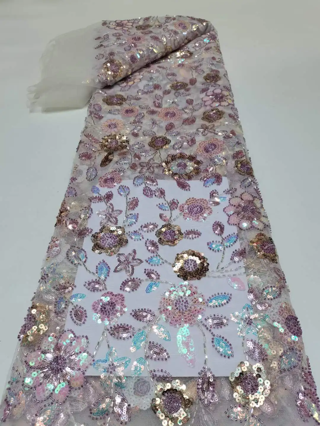 Super Nice crystal sequin + bead African lace embroiderd French tulle net lace fabric For Party dress wedding dress Long dress
Super Nice crystal sequin + bead African lace embroiderd French tulle net lace fabric For Party dress wedding dress Long dress