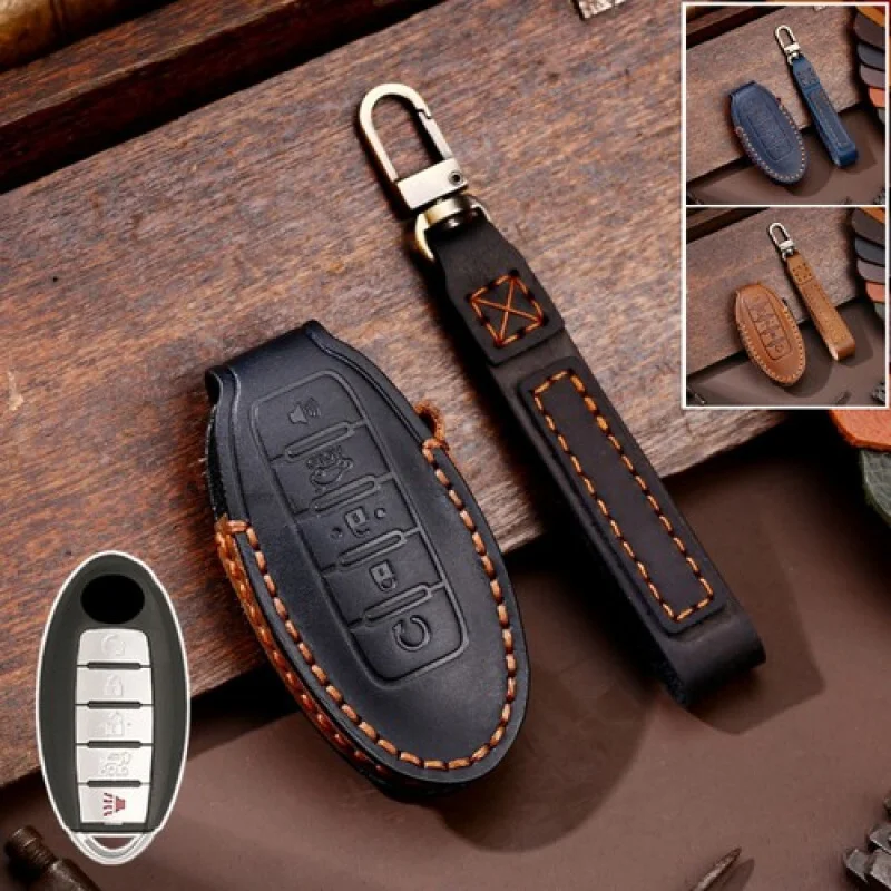 A+ Genuine Leather Car Key Fob Case Cover For Nissan Altima Maxima For Infiniti Q50
A+ Genuine Leather Car Key Fob Case Cover For Nissan Altima Maxima For Infiniti Q50