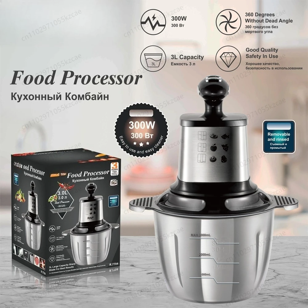 Kitchen Appliances Electric Supplementary Food Cooking Machine Mixer Household Multifunctional Stainless Steel Meat Grinder 3L
Kitchen Appliances Electric Supplementary Food Cooking Machine Mixer Household Multifunctional Stainless Steel Meat Grinder 3L