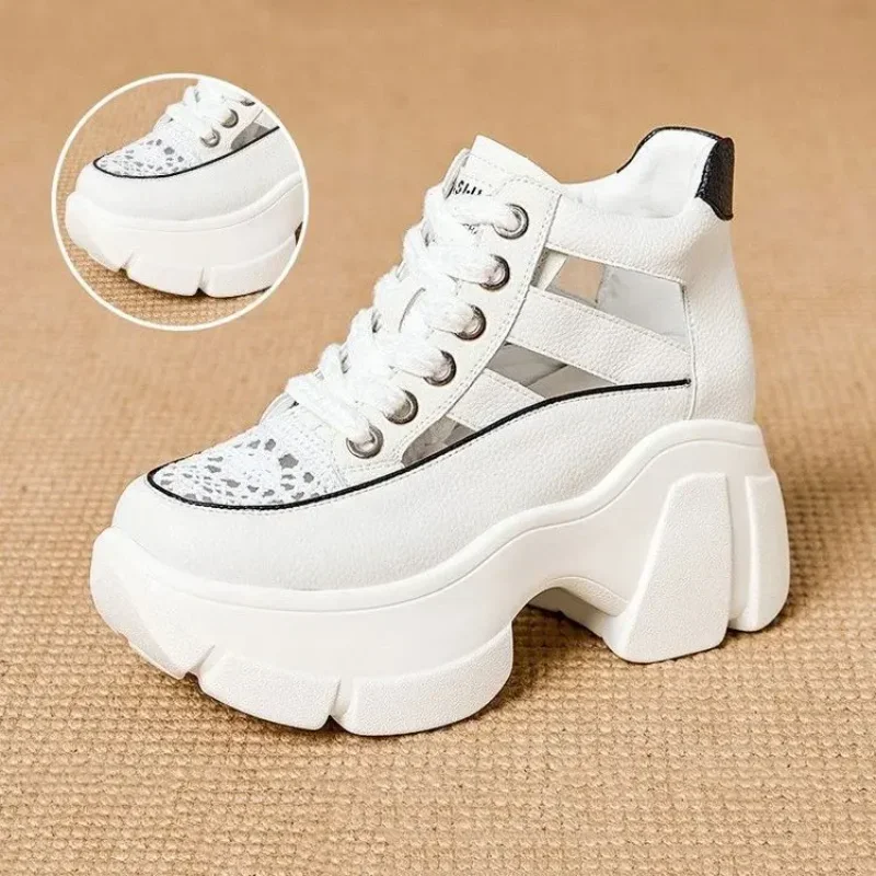 Hollow Summer Sandals Wedge Heels Leather Sneakers Women High Platform Beach Gothic Punk Casual Breathable Walking Slippers
Hollow Summer Sandals Wedge Heels Leather Sneakers Women High Platform Beach Gothic Punk Casual Breathable Walking Slippers