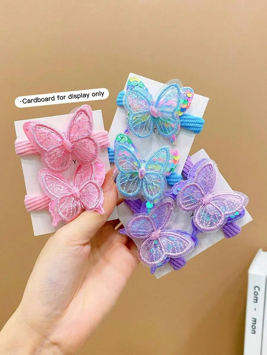 6pcs Butterfly Embroidered Hair Ties For Women
6pcs Butterfly Embroidered Hair Ties For Women