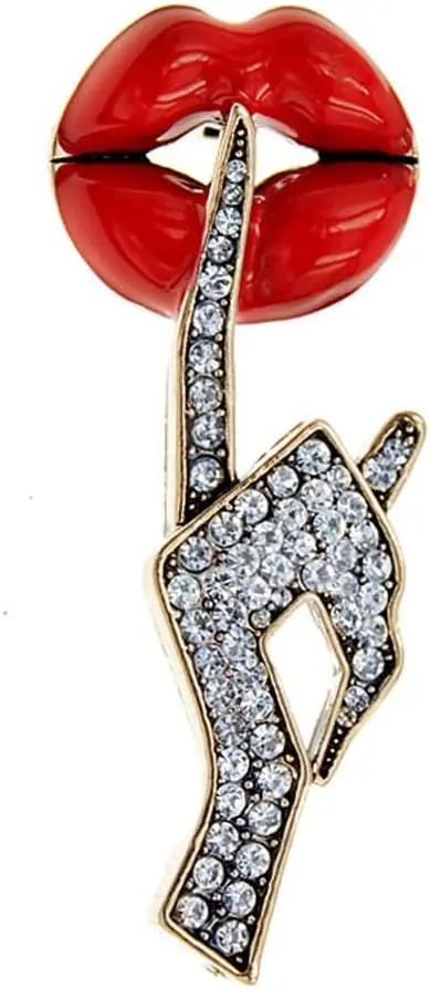 Red Lips Brooch Rhinestone Elegant Dress Accessories Suit Tie Art Deco Fashion Jewelry Gift for Women
Red Lips Brooch Rhinestone Elegant Dress Accessories Suit Tie Art Deco Fashion Jewelry Gift for Women