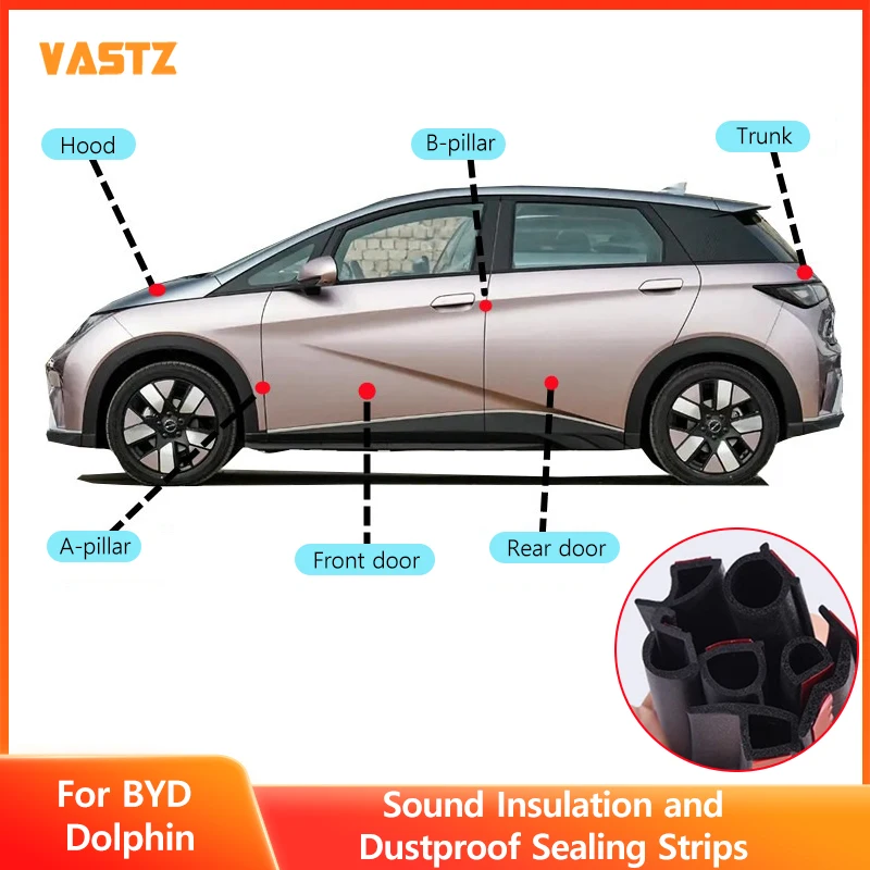 Sound Insulation Dustproof Sealing Strips For BYD Dolphin Rubber Hood Trunk Car Door A B Pillar Wear - Resistant Sealing Cotton
Sound Insulation Dustproof Sealing Strips For BYD Dolphin Rubber Hood Trunk Car Door A B Pillar Wear - Resistant Sealing Cotton