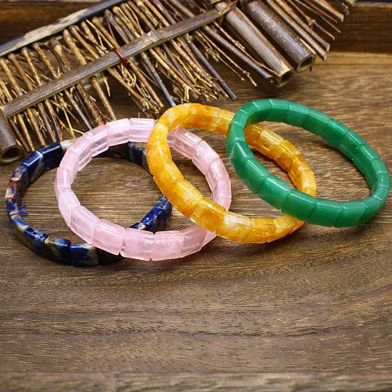 Браслет из натурального камня с пирамидальной огранкой, простой и элегантный, из желтого кристалла и железного желчного камня, для мужчин и женщин
Браслет из натурального камня с пирамидальной огранкой, простой и элегантный, из желтого кристалла и железного желчного камня, для мужчин и женщин