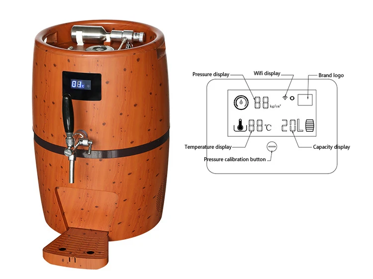 10L Beer Barrel Shape Beer Cooling Dispenser Compressor Portable Beer Keg Kegerator
10L Beer Barrel Shape Beer Cooling Dispenser Compressor Portable Beer Keg Kegerator