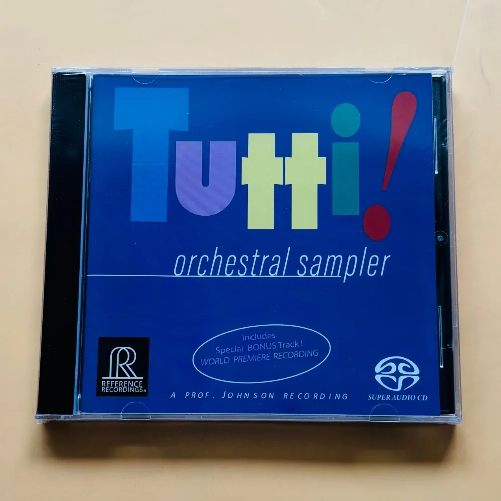 Tutti Orchestral Sampler RR906 HDCD Audiophile Classical Orchestra Reference Recordings Brand New Sealed In Stock Ready To Ship
Tutti Orchestral Sampler RR906 HDCD Audiophile Classical Orchestra Reference Recordings Brand New Sealed In Stock Ready To Ship