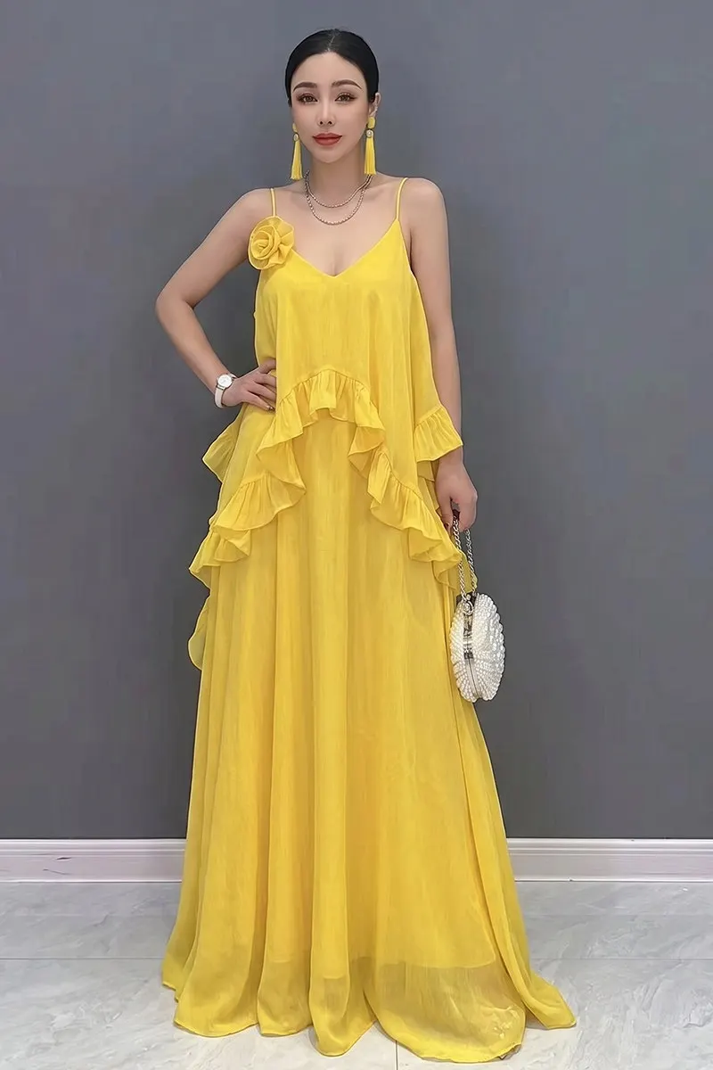 2026 Summer New Elegant Loose Camisole Dresses Women Irregular Sleeveless Dress Wholesale J2327
2026 Summer New Elegant Loose Camisole Dresses Women Irregular Sleeveless Dress Wholesale J2327