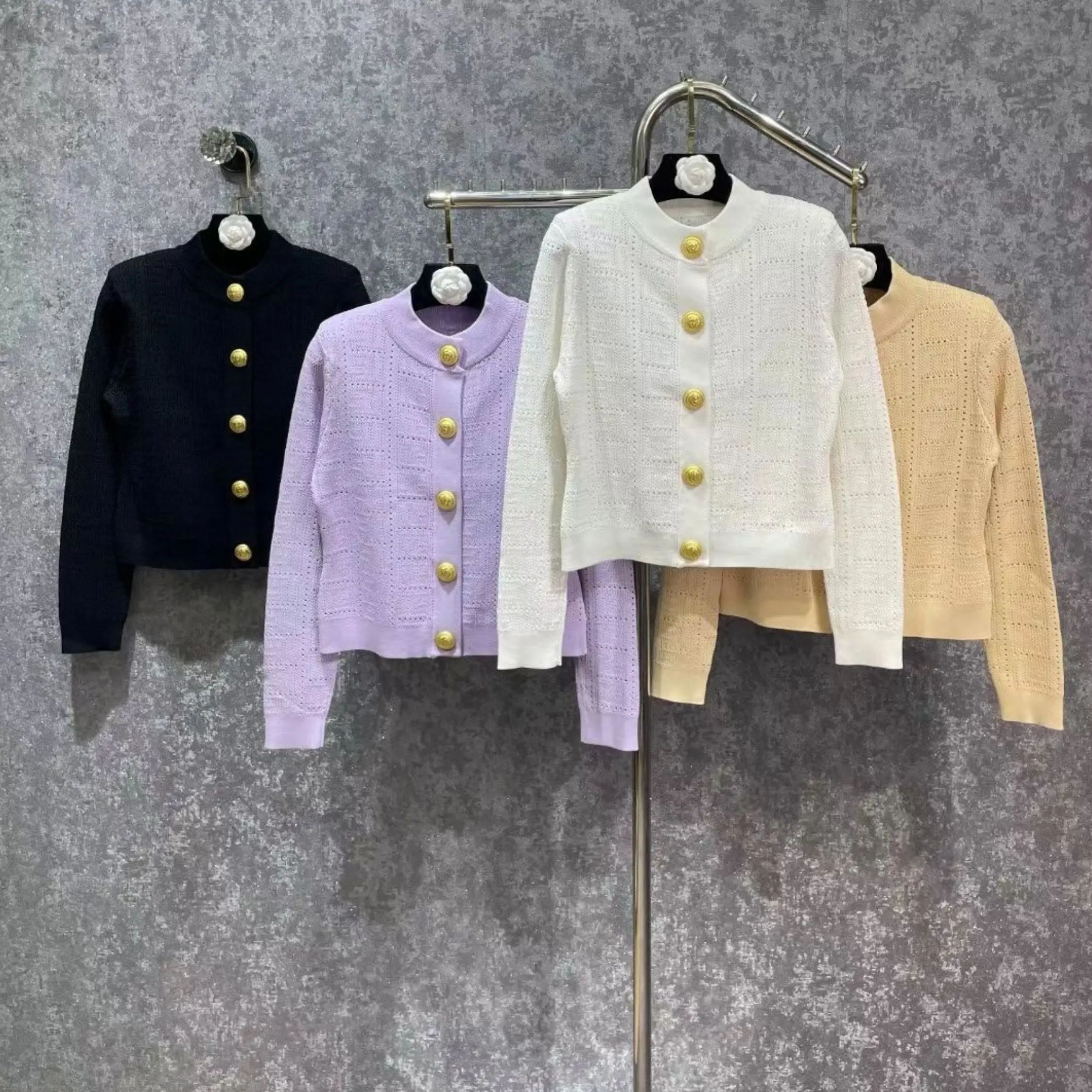 High Quality Women Fashion Autumn Vintage Cute Hollow Letter Jacquard Knitted Cardigan Sweater Top
High Quality Women Fashion Autumn Vintage Cute Hollow Letter Jacquard Knitted Cardigan Sweater Top