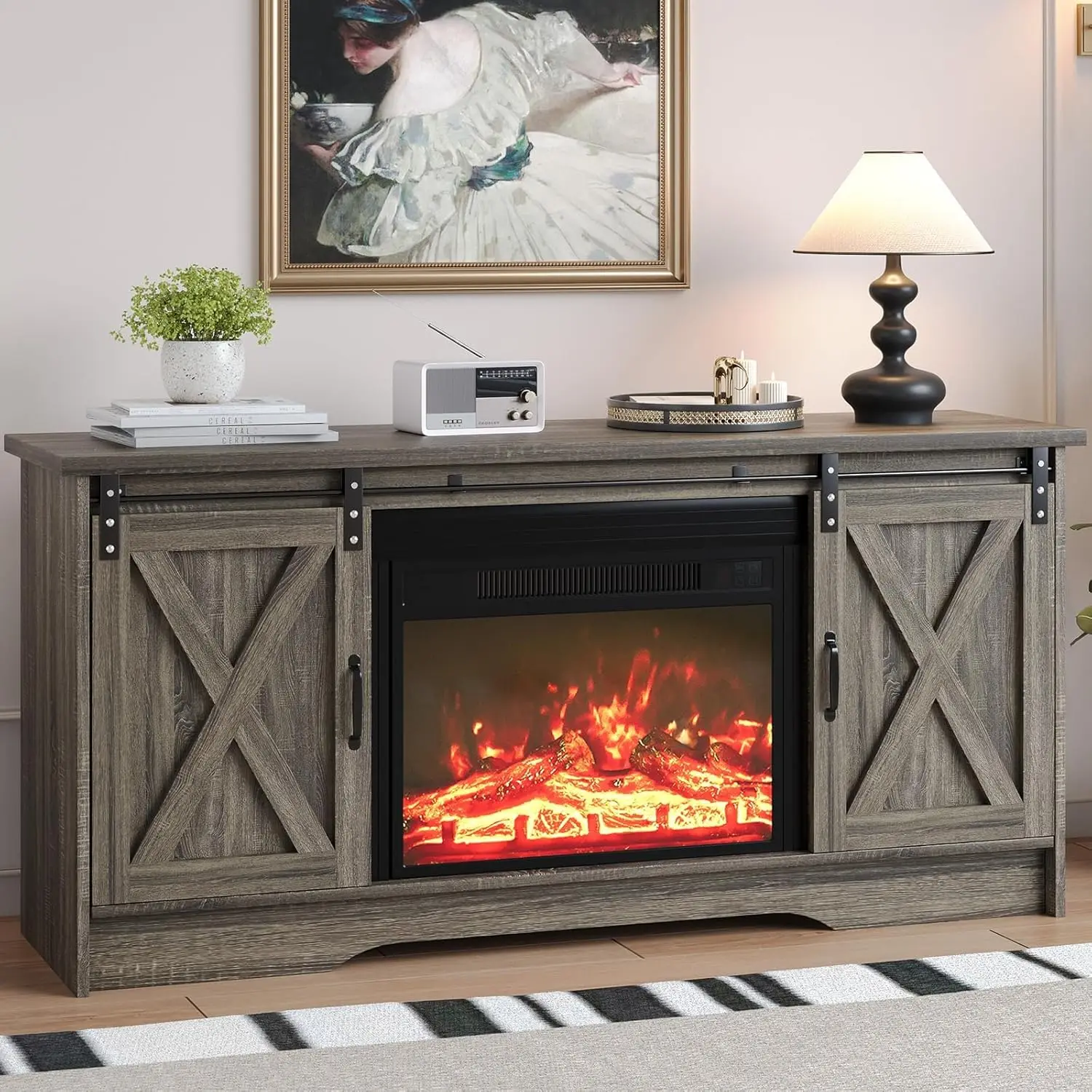 Мультимедийный центр с камином для телевизора 65 дюймов, раздвижная дверь в стиле амбарной двери, тумба под телевизор в стиле фермерского дома с регулируемыми элементами, на заказ
Мультимедийный центр с камином для телевизора 65 дюймов, раздвижная дверь в стиле амбарной двери, тумба под телевизор в стиле фермерского дома с регулируемыми элементами, на заказ