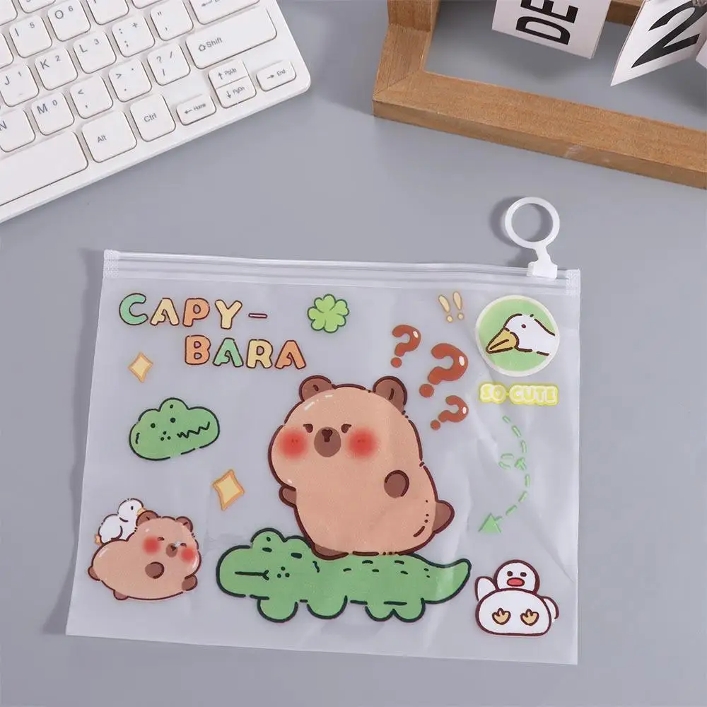 Large-capacity Capybara Transparent File Bag Zippered Waterproof Test Paper Storage Bag Light and Portable
Large-capacity Capybara Transparent File Bag Zippered Waterproof Test Paper Storage Bag Light and Portable