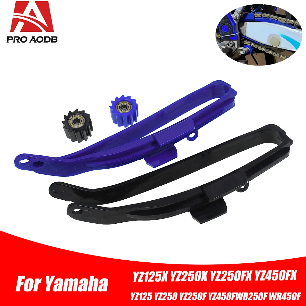 Chain Slider Swingarm Guide Lower Roller and Chian Guide Guard KitS For YAMAHA YZ125 250 YZ250F YZ450F 250F YZ250X WR250F WR450F
Chain Slider Swingarm Guide Lower Roller and Chian Guide Guard KitS For YAMAHA YZ125 250 YZ250F YZ450F 250F YZ250X WR250F WR450F