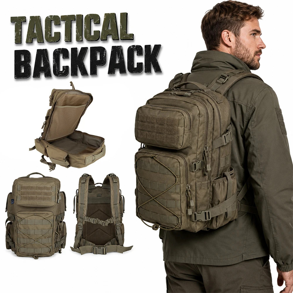 45L Tactical Backpack Airsoft Hunting Backpack Large Capacity Assault Pack Bag Hiking Camping Trekking Gym Daypack for Men Women
45L Tactical Backpack Airsoft Hunting Backpack Large Capacity Assault Pack Bag Hiking Camping Trekking Gym Daypack for Men Women