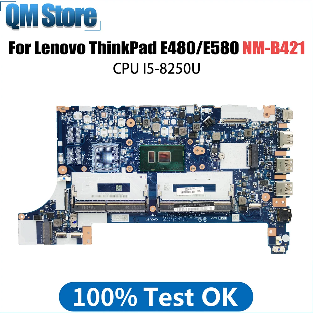 EE480 EE580 NM-B421 Notebook Mainboard For Lenovo ThinkPad E480 E580 Laptop Motherboard 01LW904 01LW183 With I5-8250U CPU DDR4
EE480 EE580 NM-B421 Notebook Mainboard For Lenovo ThinkPad E480 E580 Laptop Motherboard 01LW904 01LW183 With I5-8250U CPU DDR4