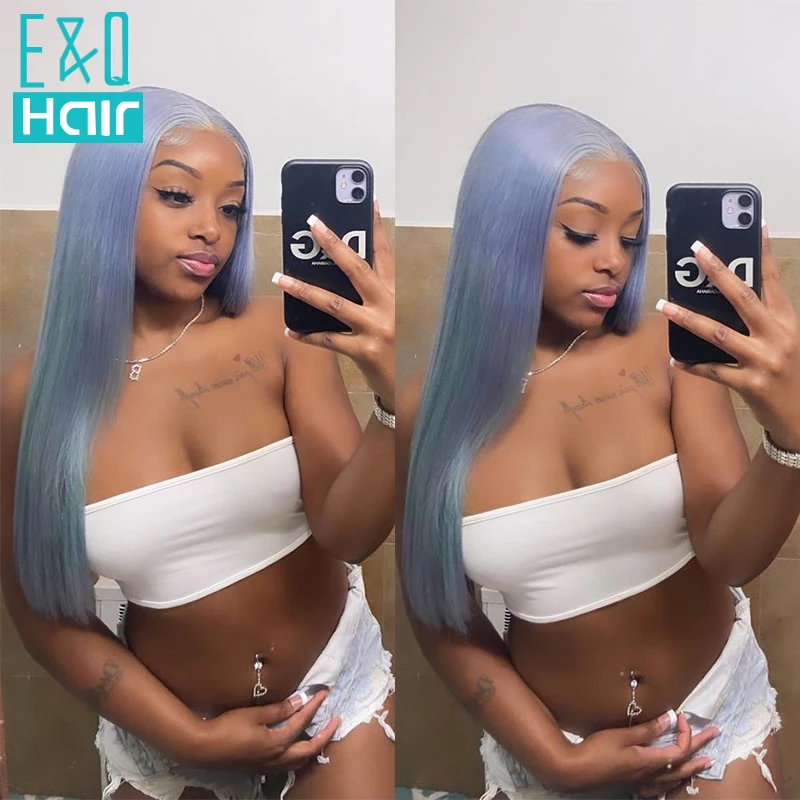 Light Purple Ash Gray Colored Straight 13x4 Lace Front Human Hair Wig For Woman Brazilian Remy Preplucked Frontal Wigs On Sale
Light Purple Ash Gray Colored Straight 13x4 Lace Front Human Hair Wig For Woman Brazilian Remy Preplucked Frontal Wigs On Sale