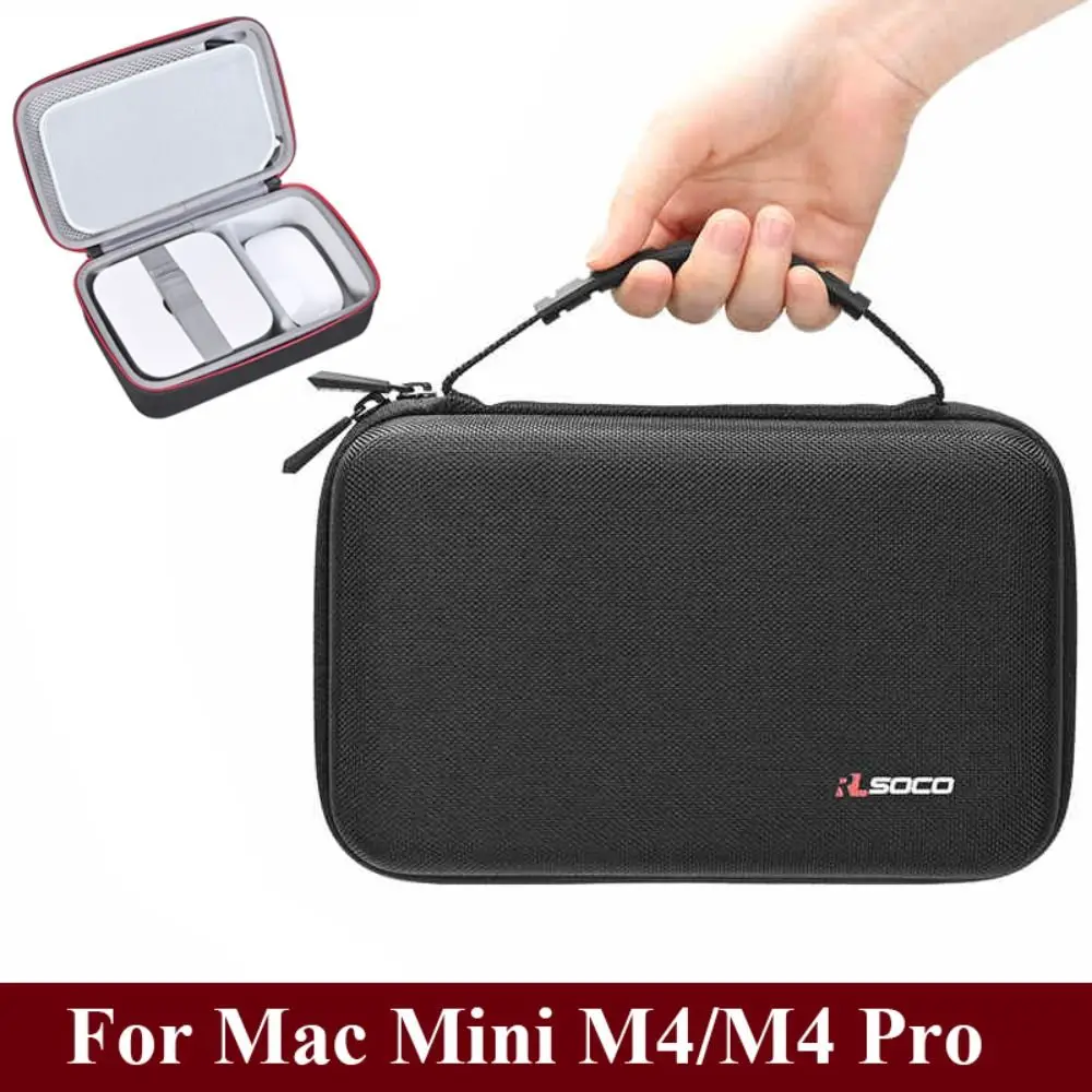 Portable Storage Bag Hard Waterproof Protective Case Shockproof with Mesh Bag Host Organizer for Mac Mini M4/M4 Pro 2024
Portable Storage Bag Hard Waterproof Protective Case Shockproof with Mesh Bag Host Organizer for Mac Mini M4/M4 Pro 2024