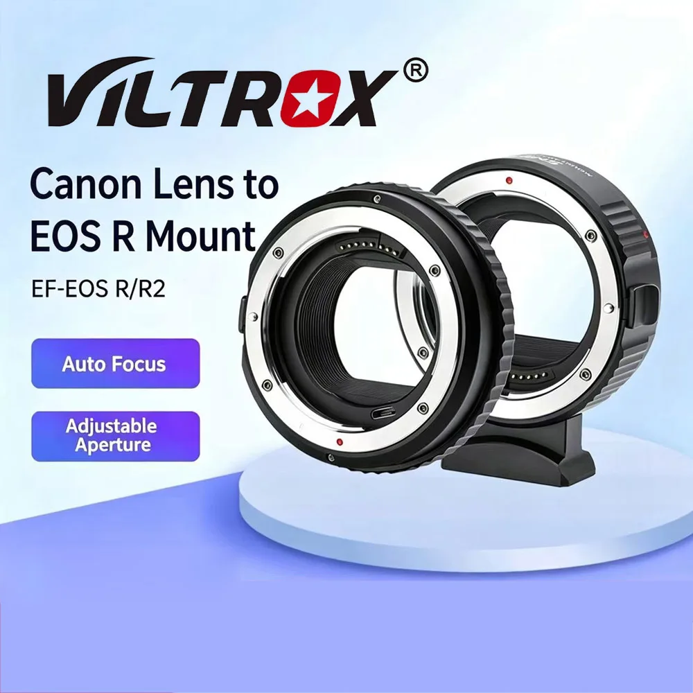 Viltrox EF-EOS R PRO Auto Focus Full Frame Lens Adapter Control Ring for Canon EOS EF Lens to R Mount Camera R RP R3 R5C R6 C70
Viltrox EF-EOS R PRO Auto Focus Full Frame Lens Adapter Control Ring for Canon EOS EF Lens to R Mount Camera R RP R3 R5C R6 C70