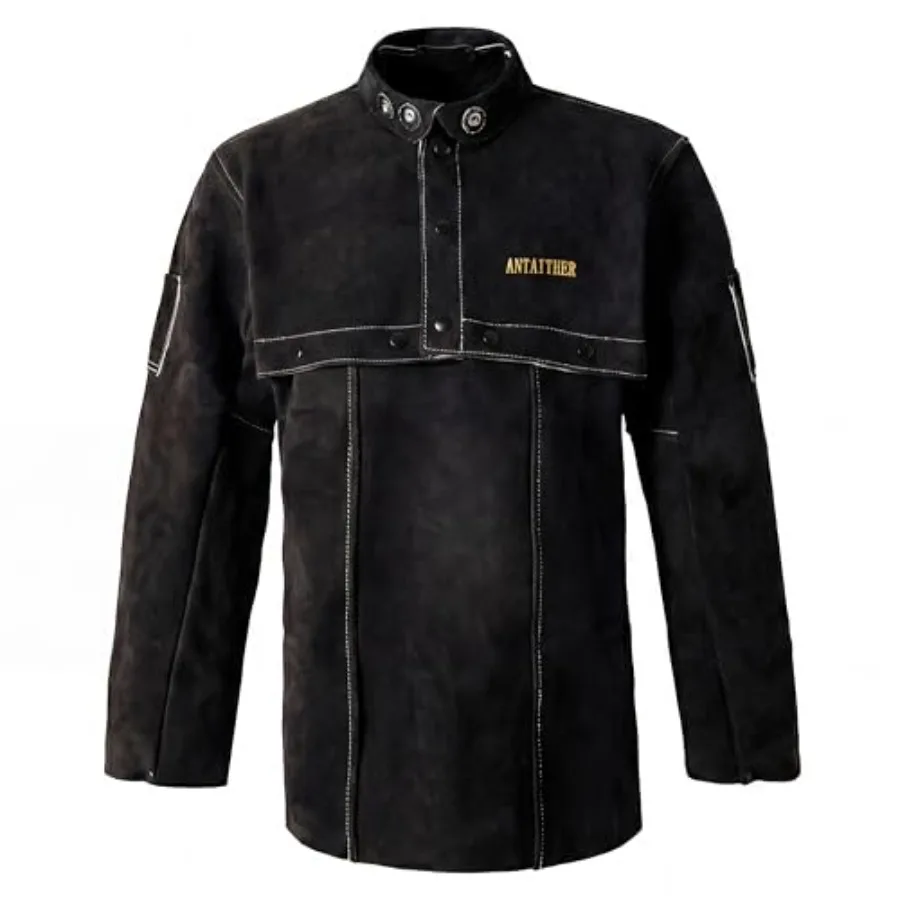 ANTAITHER Leather Welding Jacket with Open Back, Bib Apron with Cape Sleeve, Heat Flame Resistant Welder Coat
ANTAITHER Leather Welding Jacket with Open Back, Bib Apron with Cape Sleeve, Heat Flame Resistant Welder Coat