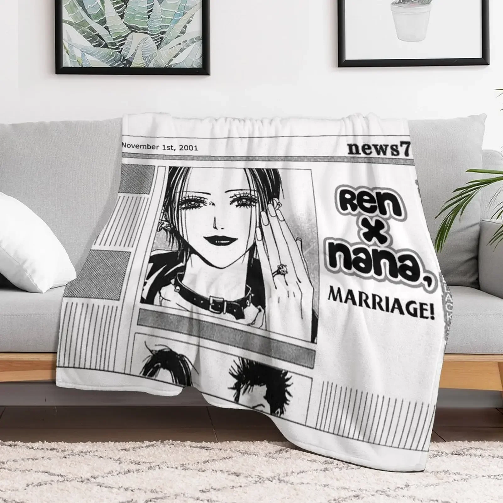 Nana Osaki Engaged with Ren Throw Blanket Decoratives cosplay anime Vintage Blankets
Nana Osaki Engaged with Ren Throw Blanket Decoratives cosplay anime Vintage Blankets